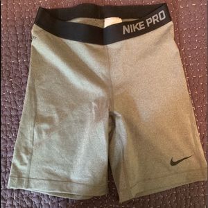 Gray Nike Pro Compression Shorts size medium